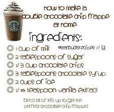 Double Chocolate Chip Frappe Recipe By Jesse O Neill Recipe Starbucks Drinks Diy Starbucks Recipes Chocolate Chip Frappe