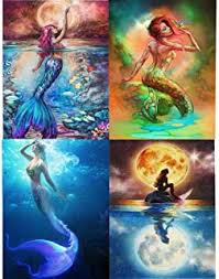 Diy 5d diamond painting kits for adults,bright diamond dotz craft private gifts,full round drill paint by numbers arts pictures for relaxation and home wall decor 12 x 16 inch 4.9 out of 5 stars 15 $12.99 $ 12. Amazon Com Mermaid Diamond Dotz Painting Painting Set Pictures To Paint