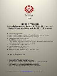 In Conjunction With Malaysia S Independence Day The Hotel Penaga Would Like To Launch This Special Promotion For Our Wo Penaga Stay The Night Breakfast Buffet