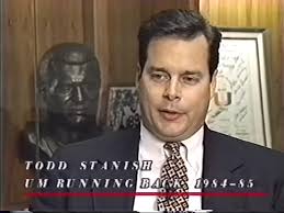 RIP Todd Stanish. The former University of Miami running back passed away  recently according to his former teammate and roommate Bernie Kosar.  Stanish attended the University of Miami from 1982 to 1985,