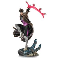 A mutant, gambit possesses the ability to manipulate kinetic energy as well as limited hypnosis. Marvel Gambit X Men Statue Iron Studios Collectibles