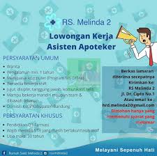 Siap bekerja di bandung,palembang dan jabodetabek. Lowongan Kerja Lulusan D3 Di Rs Melinda 2 Bandung Oktober 2020