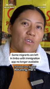 The CBP One app, which allowed migrants to make an appointment to request  asylum, became unavailable when President Trump took office, leaving some  migrants in limbo.