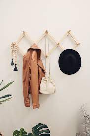Accordion Peg Rack Modern Hat Rack Expandable Wall Rack Etsy Wall Racks Modern Wall Hooks Decor