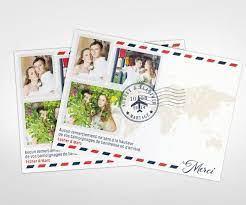 Carte De Remerciement Theme Voyage Long Courrier La Crafterie Carte Remerciement Carte De Remerciement Mariage Invitation Mariage Theme Voyage