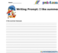 Your thesis is delivered to you ready to submit for essay on my favourite summer holidays faculty review. I Like Summer Vacation Because Worksheet