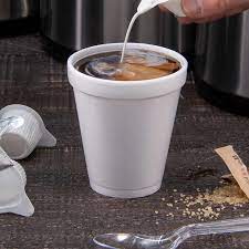 The lids and straws are trash. Dart 8 Oz White Foam Cups 1000 Count Costco