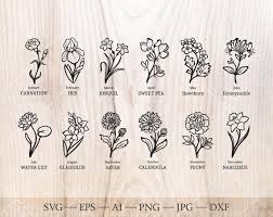Free Free Flower Svg Draw 931 SVG PNG EPS DXF File