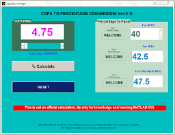 Cgpa stands for cumulative grade point average. Cgpa To Percentage Conversion Gui File Exchange Matlab Central
