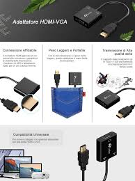 Adattatore da hdmi a vga. Come Collegare Un Dispositivo Hdmi A Un Monitor Vga Quale Convertitore