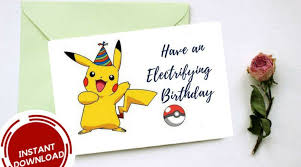 Trolls birthday invitation and thank you card printable. Have An Electrifying Birthday Happy Birthday Birthday Card Pikachu Card Pikachu Birthday Pokem Pokemon Birthday Card Happy Birthday Pokemon Birthday Cards