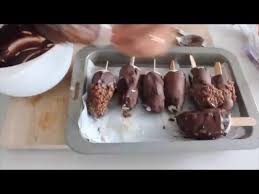 Magnum Healthy Glace Banane Lait Coco Coulis Chocolat Ou Caramel Dattes Lait Mixe Collation Ete Glace Food Recipes Healthy