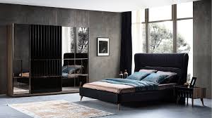 Everest Siyah Yatak Odasi Takimi Modern Yatak Odasi Koltuktakimlari Yemekodasitakimlari Yatakodasi Black Living Room Bedroom Bed Design Modern Bedroom