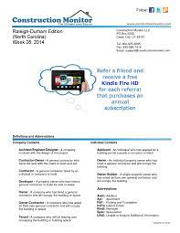We did not find results for: North Carolina Construction Leads By Construction Monitor Issuu