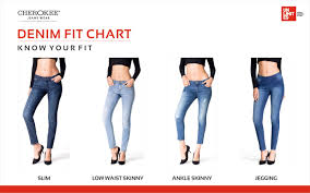 Denim Fit Chart For Cherokee Unlimited Fashion Arvind On