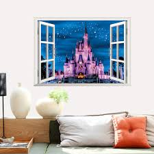 I created this room for my niece parker stamper. Home Decor Princess Castle Sticker 3d Kids Decal Bedroom Wall Art Mural Home Furniture Diy Ruggedups Com
