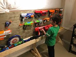 Elite battlers can stay prepared with the nerf elite blaster rack! D I Y Dad Projects The Nerf Gun Wall Just An Ordinary Man Trying To Be An Extraordinary Dad