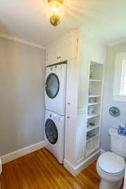 Stacked Washer And Dryer Laundry Room Design Ideas Pictures Remodel And Decor Laundry Room Bathroom Laundry Room Design Laundry In Bathroom