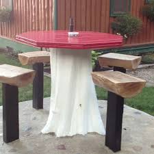 Tree Stump Table Brilliant Idea Backyard Tree Stump Tree Stump Table