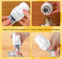2 PCS Radiator Thermostat Valve,TRV Smart Radiator ...