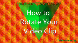 How To Rotate The Angle Of Your Video Clip In Hitfilm 4 Express Youtube