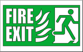 Free exit vector download in ai, svg, eps and cdr. Clip Art Signs Fire Exit 1 Color I Abcteach Com Abcteach