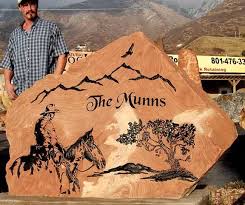 There are different sizes and colors to choose from. Family Name Signs Engraved In Stone Natural Rock Designs Family Name Signs Name Signs Rock Design