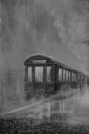 Train In The Rain Lonely Passengers Rain Photography Love Rain Train