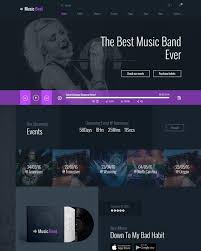 Musicbeat Music Band Html Template Music Website Templates Free Website Templates Good Music