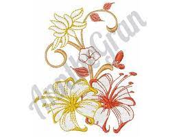 Hibiscus Flower Embroidery Design Machine Embroidery Design Etsy In 2021 Flower Embroidery Designs Embroidery Flowers Embroidery Designs
