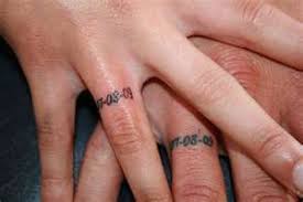 Wedding Date Ring Tattoo Wedding Band Tattoo Wedding Tattoos Tattoo Wedding Rings
