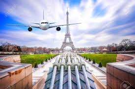 Select from premium paris france of the highest quality. Front Of Real Plane Aircraft On Eiffel Tower In Morning At Paris Stock Photo Picture And Royalty Free Image Image 97993927