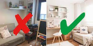 Un Cuarto Multiusos Con Escritorio Y Sofa Cama Antes Y Despues