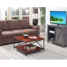 Shop our best selection of cherry coffee tables to reflect your style and inspire your home. Convenience Concepts Tucson Black Metal Square Coffee Table In Cherry Wood 161853chbl