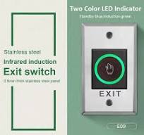 Access Button Door Exit Push Infrared Sensor Switch No Touch Release Gate  Opener Door Access Control System Entry Open Induction - AliExpress