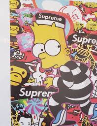 Supreme Other Supreme X Fairchild Paris Bart Simpson Limited Art Poshmark Bart simpson supreme access robber skateboard laptop phone bottle sticker decal. supreme x fairchild paris bart simpson limited art