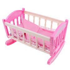 29 20cm Cradle Baby Doll Bed For 9 11 Reborn Girl Doll Kids Pretend Play Toy Dollhouse Furniture Decor Dolls Accessories Aliexpress