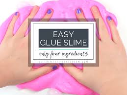 How to make slime with glue. Easy Elmer S Glue Slime An Easy Four Ingredient Recipe The Kitchen Table Classroom