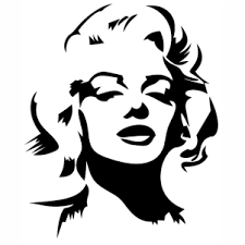 Black and white marilyn monroe drawing. Marilyn Monroe Silhouette Svg File Marilyn Monroe Pose Svg Cut File Download Marilyn Monroe Jpg Png Svg Cdr Ai Pdf Eps Dxf Format
