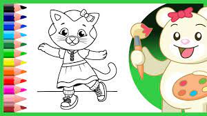 Maybe you would like to learn more about one of these? Katerina Kittycat And O The Owl Coloring Pages Coloring Videos For Children Learn Colors Youtube