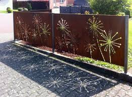 Paras Sichtschutzwande Aus Corten Zaun Garten Sichtschutzwande Stelen Garten