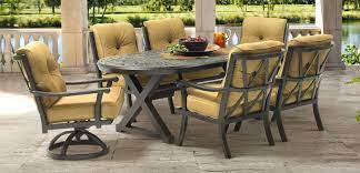 Cushioned Dining Chair In Chateau Collection From Castelle By Pride Family Brands Outdoor Furniture Sets Dining Chair Cushions Outdoor Dining