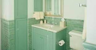 We did not find results for: How To Refinish A Laminated Particle Board Bathroom Vanity Green Tile Bathroom Green Bathroom Retro Bathrooms