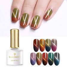 The cat eye line will amazingly change colour from different viewing angles. Born Pretty Cat Eye Gel Polish Kit Color Changing Magnetic Gel Polish Soak Off Uv Led Nail Polish Set 9pcs Buy Online In Aruba At Aruba Desertcart Com Productid 86731998