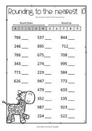 Rounding Numbers To The Nearest Ten 10 Or Hundred 100 Round Whole Numbers Rounding Numbers Rounding Whole Numbers 3rd Grade Math Worksheets