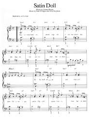 Satin Doll Duke Ellington Piano Sheet Music Guitar Chords