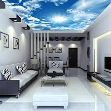 Hotel Bar Walls Ceiling Decoration Ceiling Wallpaper Wallpaper 3d Mural Of Blue Sky Pop False Ceiling Design House Ceiling Design Interior Design Color Schemes