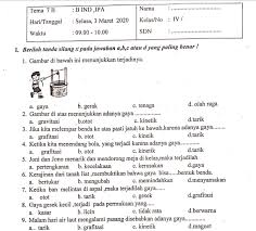 Download Soal Pts Uts Kelas 4 Semester 2 K13 Revisi Tahun 2020 Lengkap Kunci Jawaban Mariyadi Com