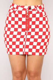 Black And White Checkered Skirt Outfit Summer Kira Checkered Skirt Red White Checkered Skirt Red And White Outfits Checkered Skirt Outfit