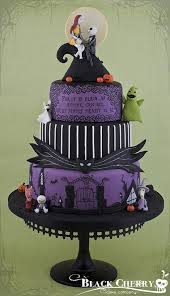 I forget what flavor the cake was lol. Nightmare Before Christmas Wedding Cake Cake By Little Cakesdecor